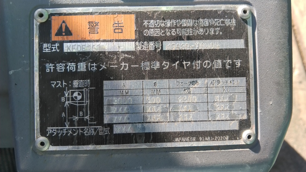 NO.1912カウンター2.5t_三菱ロジスネクスト_KFDE25Tディーゼル