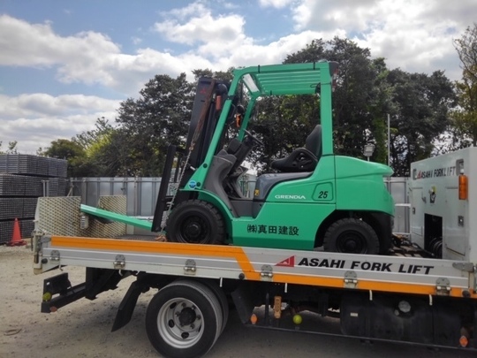 FG20 三菱フォークリフト 2・5メートルの長い爪付き