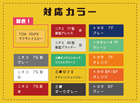 タッチアップスプレー】フォークリフト用補修スプレー!傷や塗装の剥げ